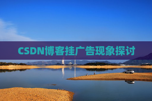 CSDN博客挂广告现象探讨